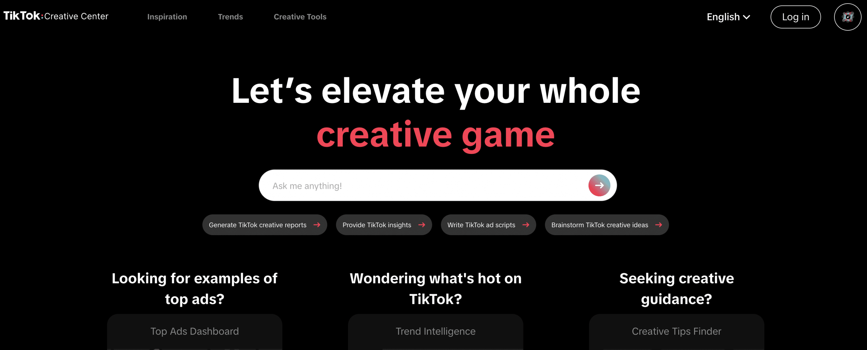 tiktok creative center